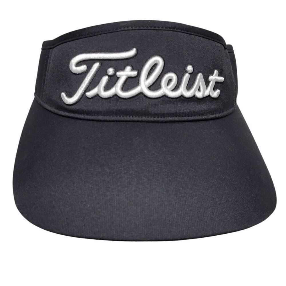 Titleist Womens Sundrop Sun Visor Hat Golf Black UPF 50 Wicking Adjustable NEW - Picture 2 of 13